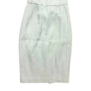 Designer Amelia Toro Mint Green Wool Pencil Skirt Size 4